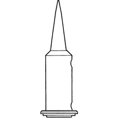 Weller - Soldering Iron Tips; Type: Chisel Tip ; Tip Diameter: 0.790 (Inch); Tip Diameter: 0.790 (mm) - Exact Industrial Supply