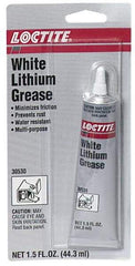 Loctite - 1.5 oz Cartridge Lithium General Purpose Grease - White, 380°F Max Temp, - Industrial Tool & Supply