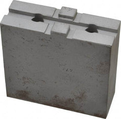 H & R Manufacturing - 8" Chuck Capacity, Tongue & Groove Attachment, Square Soft Lathe Chuck Jaw - Steel, 1-3/4" Btw Mount Hole Ctrs, 3-1/2" Long x 1-1/4" Wide x 3-3/8" High, 5/16" Groove - Industrial Tool & Supply