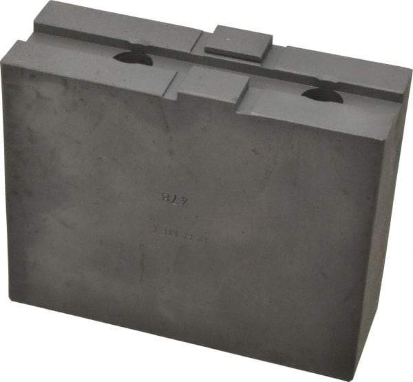 H & R Manufacturing - 12" Chuck Capacity, Tongue & Groove Attachment, Square Soft Lathe Chuck Jaw - Steel, 2-1/2" Btw Mount Hole Ctrs, 4-7/8" Long x 1-3/4" Wide x 3-7/8" High, 1/2" Groove - Industrial Tool & Supply