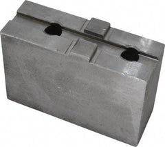 H & R Manufacturing - 15" Chuck Capacity, Tongue & Groove Attachment, Square Soft Lathe Chuck Jaw - Steel, 3" Btw Mount Hole Ctrs, 5-5/8" Long x 2" Wide x 3-13/16" High, 1/2" Groove - Industrial Tool & Supply