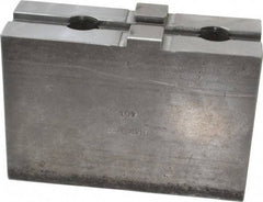 H & R Manufacturing - 18 to 21" Chuck Capacity, Tongue & Groove Attachment, Square Soft Lathe Chuck Jaw - Steel, 3" Btw Mount Hole Ctrs, 5-5/8" Long x 2" Wide x 3-13/16" High, 1/2" Groove - Industrial Tool & Supply