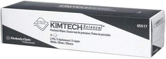 Kimtech - Dry Clean Room/Lab/Critical Task Wipes - Pop-Up, 16-5/8" x 14-3/4" Sheet Size, White - Industrial Tool & Supply