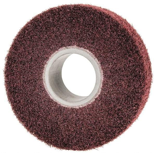 3M - 6" Diam Aluminum Oxide Finishing Flap Wheel - 2" Hole, 2" Wide, Density 7, Nonwoven, Medium Grade, 3,400 Max RPM - Industrial Tool & Supply