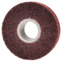 3M - 6" Diam Aluminum Oxide Finishing Flap Wheel - 2" Hole, 2" Wide, Density 7, Nonwoven, Medium Grade, 3,400 Max RPM - Industrial Tool & Supply
