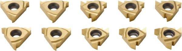 Seco - 16ER & 16NR Internal/External Right Hand Partial Profile 60° Laydown Threading Insert - Grade CP500, TiAlN/TiN Coated Carbide, 9.525" Inscribed Circle - Industrial Tool & Supply