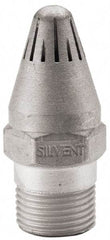 Silvent - Blow Gun High Force Nozzle - 3/8 MPT, 1.81" Hose Length, Aluminum, 145 psi, 238°F - Industrial Tool & Supply