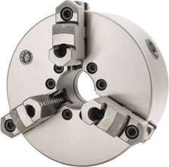 Interstate - 3 Jaws, 8" Diam, Self Centering Manual Lathe Chuck - Industrial Tool & Supply
