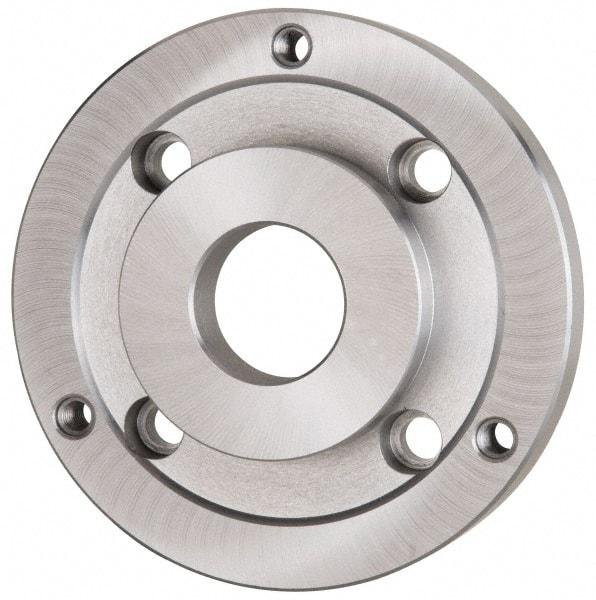 Bison - Adapter Back Plate for 15-3/4" Diam Self Centering Lathe Chucks - A2-6 Mount, 4.055" Through Hole Diam, 11-3/4" OD, 1.38" Flange Height, Steel - Industrial Tool & Supply