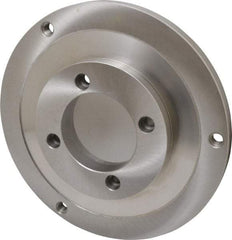 Bison - Adapter Back Plate for 12-1/2" Diam Self Centering Lathe Chucks - A2-6 Mount, 4.055" Through Hole Diam, 7.076mm ID, 12.04" OD, 3/4" Flange Height, Steel - Industrial Tool & Supply