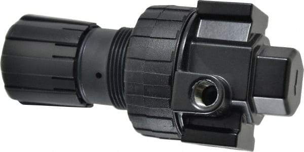 Parker - 1/4 NPT Port, 53 CFM, Zinc Compact Regulator - 2 to 125 psi Range, 250 Max psi Supply Pressure, 1/4" Gauge Port Thread, 2.81" Wide x 6.08" High - Industrial Tool & Supply