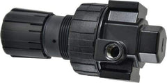 Parker - 1/4 NPT Port, 53 CFM, Zinc Compact Regulator - 2 to 125 psi Range, 250 Max psi Supply Pressure, 1/4" Gauge Port Thread, 2.81" Wide x 6.08" High - Industrial Tool & Supply