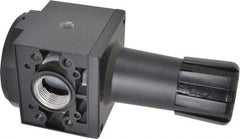 Parker - 1 NPT Port, 300 CFM, Aluminum Heavy-Duty Regulator - 2 to 125 psi Range, 250 Max psi Supply Pressure, 1/4" Gauge Port Thread, 3.62" Wide x 8.46" High - Industrial Tool & Supply