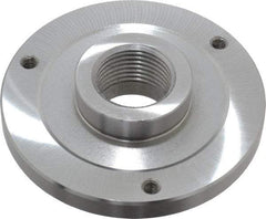 Bison - Adapter Back Plate for 5" Diam Self Centering Lathe Chucks - 1-1/2 - 8 Mount, 1.515" Through Hole Diam, 2.164mm ID, 5" OD, 0.51" Flange Height, Steel - Industrial Tool & Supply