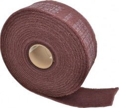 3M - 30' Long x 4" Wide Nonwoven Roll - Very Fine Grade, Purple, Aluminum Oxide - Industrial Tool & Supply