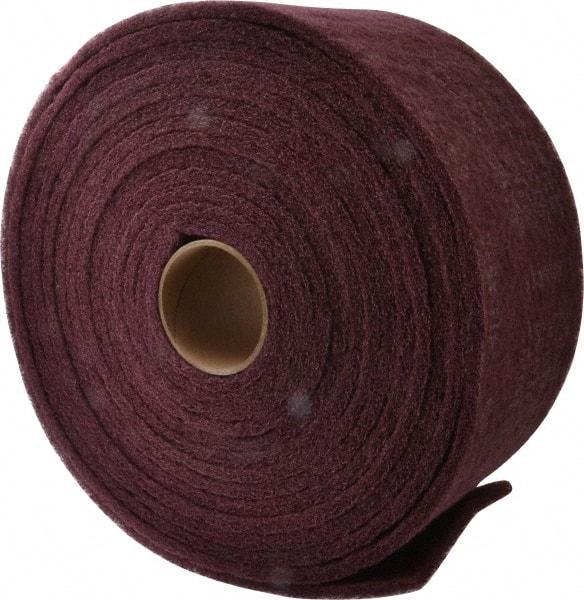 3M - 30' Long x 6" Wide Nonwoven Roll - Very Fine Grade, Purple, Aluminum Oxide - Industrial Tool & Supply