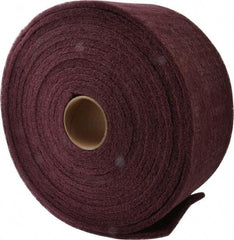 3M - 30' Long x 6" Wide Nonwoven Roll - Very Fine Grade, Purple, Aluminum Oxide - Industrial Tool & Supply