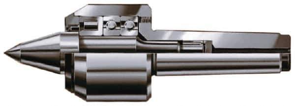 Rohm - MT4 Taper Shank, 2.76" Head Diam Live Center - 7,000 Max RPM, 2.86" Head Length, 1.26" Point Diam, 1.732" Point Len, 2,200 Lb Max Workpc, 8.9" OAL, Long Point - Industrial Tool & Supply