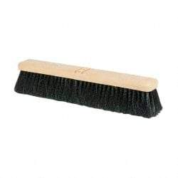 PRO-SOURCE - 18" General Purpose Polypropylene Push Broom - 3" Bristle Length, Plastic Block, Bolt-On Handle Connection, Handle Sold Separately - Industrial Tool & Supply