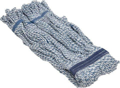 PRO-SOURCE - 1-1/4" White Head Band, Small Synthetic Loop End Mop Head - 4 Ply, Clamp Jaw Connection, Use for Finishing - Industrial Tool & Supply