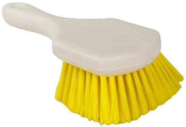 PRO-SOURCE - 1-1/2" Bristle Length, Polypropylene Utility Scrub Brush - 8-1/2" OAL, Plastic Block - Industrial Tool & Supply