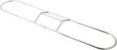 PRO-SOURCE - 18" Long x 3-1/4" Wide Chrome Plated Steel Dust Mop Frame - White, Clip-On - Industrial Tool & Supply