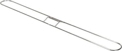 PRO-SOURCE - 36" Long x 3-1/4" Wide Chrome Plated Steel Dust Mop Frame - White, Clip-On - Industrial Tool & Supply
