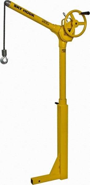 Sky Hook - 500 Lb Load Capacity, Steel Sky Hook Crane - Receiver Hitch Crane - Industrial Tool & Supply