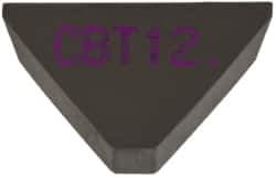 Kennametal - 3/8" Inscribed Circle, Triangle, CBT Chipbreaker for Indexables - 0.06" Thick, 0.159" Effective Width - Industrial Tool & Supply