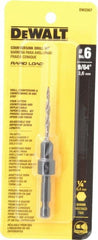 DeWALT - #6 Cutter Diam, 9/64" Drill Compatibility, Adjustable Depth Drill Countersink - Industrial Tool & Supply