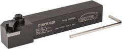 Hertel - CTGP, Right Hand Cut, 3/4" Shank Height x 3/4" Shank Width, Positive Rake Indexable Turning Toolholder - 4-1/2" OAL, TP.. 322 Insert Compatibility, Series Clamp Type - Industrial Tool & Supply
