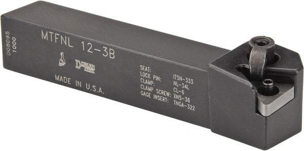 Dorian Tool - MTFN, Left Hand Cut, 3/4" Shank Height x 3/4" Shank Width, Negative Rake Indexable Turning Toolholder - 4-1/2" OAL, TN..32. Insert Compatibility, Series Multi-Option - Industrial Tool & Supply