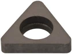 Made in USA - 3/8" Inscribed Circle, Triangle Shim for Indexables - Carbide, 1/8" Thick, ITSN Shim Style, Negative Rake - Industrial Tool & Supply