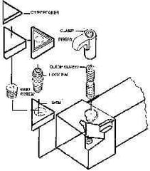 Made in USA - 3/4" Inscribed Circle, Triangle Shim for Indexables - Carbide, 3/16" Thick, TSN Shim Style, Negative Rake - Industrial Tool & Supply