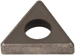 Made in USA - 1/2" Inscribed Circle, Triangle Shim for Indexables - Carbide, 1/8" Thick, ITSN Shim Style, Negative Rake - Industrial Tool & Supply