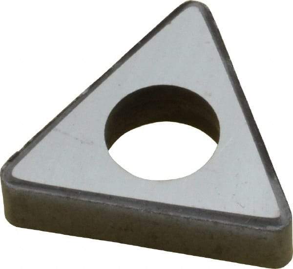 Made in USA - 1/2" Inscribed Circle, Triangle Shim for Indexables - Carbide, 3/16" Thick, ITSN Shim Style, Negative Rake - Industrial Tool & Supply