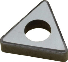 Made in USA - 1/2" Inscribed Circle, Triangle Shim for Indexables - Carbide, 3/16" Thick, ITSN Shim Style, Negative Rake - Industrial Tool & Supply