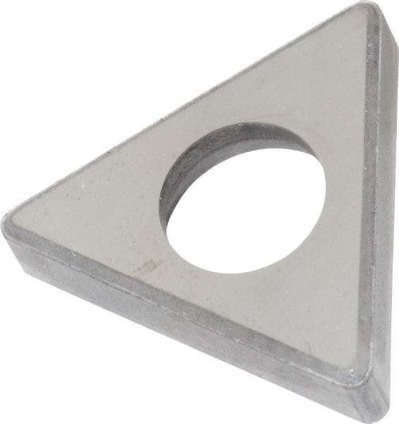 Made in USA - 1/2" Inscribed Circle, Triangle Shim for Indexables - Carbide, 3/16" Thick, ITSN Shim Style, Negative Rake - Industrial Tool & Supply