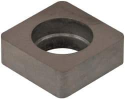 Made in USA - 1/2" Inscribed Circle, Square Shim for Indexables - Carbide, 3/16" Thick, ISSN Shim Style, Negative Rake, Left Hand Cut - Industrial Tool & Supply