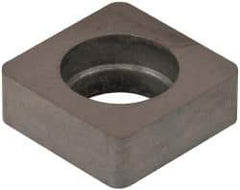 Made in USA - 1/2" Inscribed Circle, Square Shim for Indexables - Carbide, 3/16" Thick, ISSN Shim Style, Negative Rake, Left Hand Cut - Industrial Tool & Supply