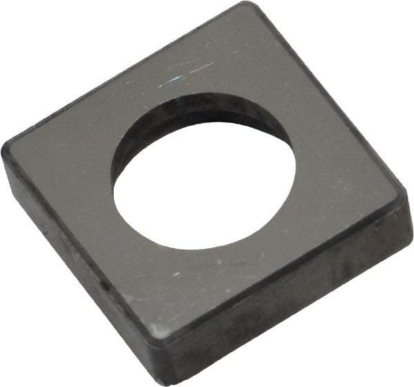 Made in USA - 3/4" Inscribed Circle, Square Shim for Indexables - Carbide, 3/16" Thick, ISSN Shim Style, Negative Rake, Left Hand Cut - Industrial Tool & Supply