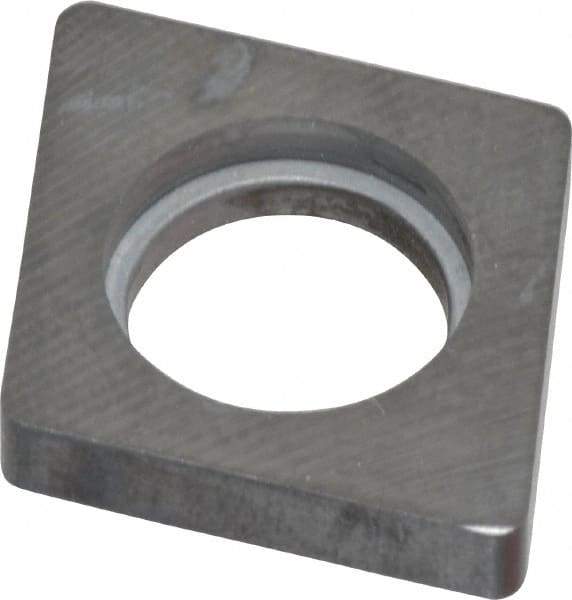 Made in USA - 3/4" Inscribed Circle, Diamond (Shape) Shim for Indexables - Carbide, 3/16" Thick, ICSN Shim Style, Negative Rake, Left Hand Cut - Industrial Tool & Supply
