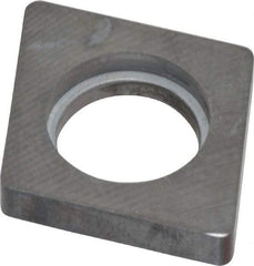 Made in USA - 3/4" Inscribed Circle, Diamond (Shape) Shim for Indexables - Carbide, 3/16" Thick, ICSN Shim Style, Negative Rake, Left Hand Cut - Industrial Tool & Supply