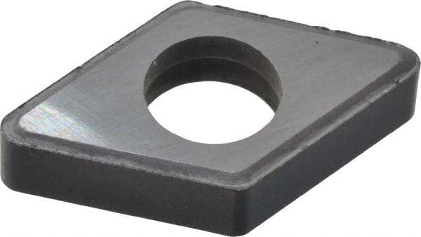 Made in USA - 1/2" Inscribed Circle, Diamond (Shape) Shim for Indexables - Carbide, 3/16" Thick, IDSN Shim Style, Negative Rake, Left Hand Cut - Industrial Tool & Supply