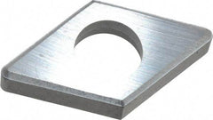 Made in USA - 5/8" Inscribed Circle, Diamond (Shape) Shim for Indexables - Carbide, 3/16" Thick, IDSN Shim Style, Negative Rake, Left Hand Cut - Industrial Tool & Supply