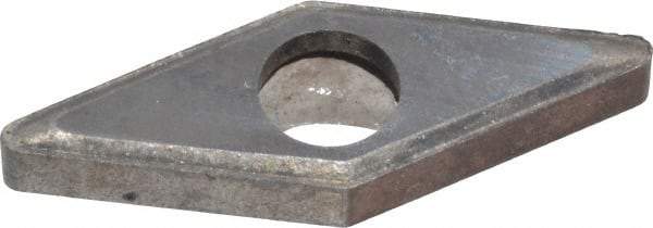 Made in USA - 3/8" Inscribed Circle, Diamond (Shape) Shim for Indexables - Carbide, 1/8" Thick, IVSN Shim Style, Negative Rake, Right Hand Cut - Industrial Tool & Supply