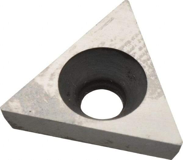 Made in USA - 3/8" Inscribed Circle, Triangle Shim for Indexables - Carbide, 1/8" Thick, PTP Shim Style, Positive Rake - Industrial Tool & Supply