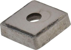 Made in USA - 1/2" Inscribed Circle, Square Shim for Indexables - Carbide, 1/8" Thick, PSQ Shim Style, Positive Rake - Industrial Tool & Supply