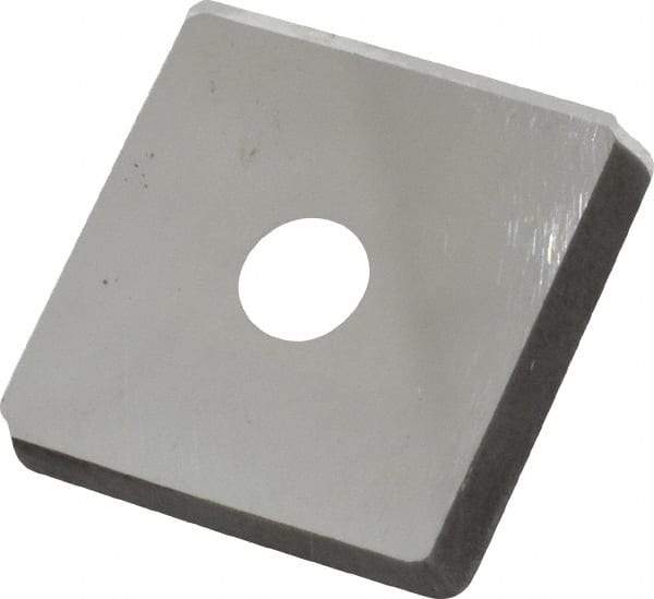 Made in USA - 3/4" Inscribed Circle, Square Shim for Indexables - Carbide, 1/8" Thick, PSQ Shim Style, Positive Rake - Industrial Tool & Supply