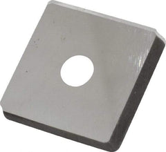 Made in USA - 3/4" Inscribed Circle, Square Shim for Indexables - Carbide, 1/8" Thick, PSQ Shim Style, Positive Rake - Industrial Tool & Supply